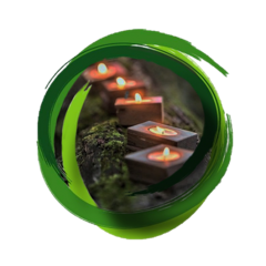 VELAS ECOLOGICAS CON ACEITE RECICLADO