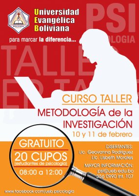 TALLER "Metodología de la investigación"