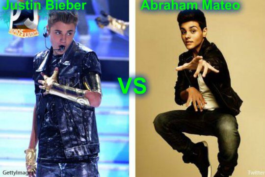 Abraham Mateo (AM) VS Justin Bieber (JB)