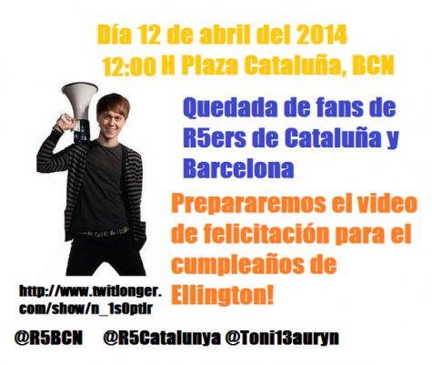 Día para la quedada de fans de R5 en Baqrcelona