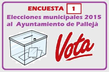 ELECCIONES  MUNICIPALES  2015 AL AYUNTAMIENTO DE PALLEJÀ