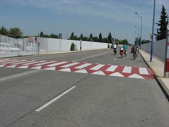 Resaltos en carreteras