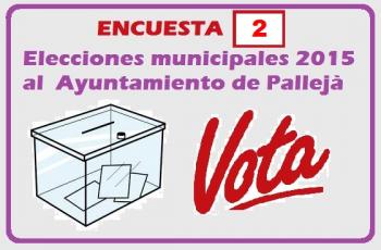 ELECCIONES MUNICIPALES 2015 AL AYUNTAMIENTO DE PALLEJÀ