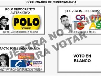 Gobernación de Cundinamarca 2016 a 2019