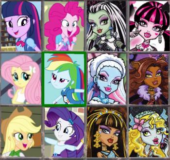 Equestria girls vs Monster high