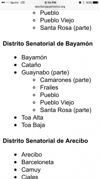 Senador distrito Bayamón 