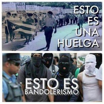 Que cree usted sobregentes encapuchadas en las huelgas en PR