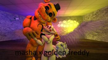 Masha x golden freddy